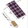 10 Pcs Premium Wine Bottle Gift Bags with Drawstring Buffalo Plaid Reusable Wine Gift Bag for Christmas, Wedding, Birthday,Holiday Party, Housewarming, Home Storage view 3