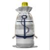 10 Pcs Premium Wine Bottle Gift Bags with Drawstring Nautical Anchor Coastal Rustic Grey Striped Reusable Wine Gift Bag for Christmas, Wedding, Birthday,Holiday Party, Housewarming, Home Storage view 2