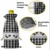 10 Pcs Premium Wine Bottle Gift Bags with Drawstring Black and White Buffalo Check Farmhouse Rooster Reusable Wine Gift Bag for Christmas, Wedding, Birthday,Holiday Party, Housewarming, Home Storage view 4