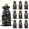 10 Pcs Premium Wine Bottle Gift Bags with Drawstring Halloween Theme Spider Reusable Wine Gift Bag for Christmas, Wedding, Birthday,Holiday Party, Housewarming, Home Storage view 1