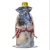 10 Pcs Premium Wine Bottle Gift Bags with Drawstring Couple Snowman Christmas Tree Jolly Holiday day Reusable Wine Gift Bag for Christmas, Wedding, Birthday,Holiday Party, Housewarming, Home Storage view 2