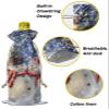 10 Pcs Premium Wine Bottle Gift Bags with Drawstring Couple Snowman Christmas Tree Jolly Holiday day Reusable Wine Gift Bag for Christmas, Wedding, Birthday,Holiday Party, Housewarming, Home Storage view 4