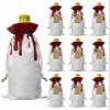 10 Pcs Premium Wine Bottle Gift Bags with Drawstring Flowing Blood Horror Spooky Halloween Themed Print Reusable Wine Gift Bag for Christmas, Wedding,Holiday Party, Housewarming, Home Storage view 1