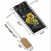 10 Pcs Premium Wine Bottle Gift Bags with Drawstring Farmhouse Rustic Country Sunflowers on Black Backdrop Reusable Wine Gift Bag for Christmas, Wedding,Holiday Party, Housewarming, Home Storage view 3