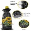 10 Pcs Premium Wine Bottle Gift Bags with Drawstring Farmhouse Rustic Country Sunflowers on Black Backdrop Reusable Wine Gift Bag for Christmas, Wedding,Holiday Party, Housewarming, Home Storage view 4