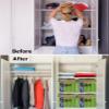 Large Storage Baskets Bins Boy Kid Game Collapsible Storage Box Laundry Organizer for Closet Shelf Nursery Kids Bedroom Football Rugby Sport Green Arena view 3