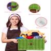 Large Storage Baskets Bins Boy Kid Game Collapsible Storage Box Laundry Organizer for Closet Shelf Nursery Kids Bedroom Football Rugby Sport Green Arena view 4