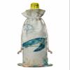 10 Pcs Premium Wine Bottle Gift Bags with Drawstring Sea Turtle Watercolor Animal Compass Marine Organism Reusable Wine Gift Bag for Christmas, Wedding,Holiday Party, Housewarming, Home Storage view 2