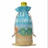 10 Pcs Premium Wine Bottle Gift Bags with Drawstring Life is Better in Flip Flops Summer Beach Theme Reusable Wine Gift Bag for Christmas, Wedding, Birthday,Holiday Party, Housewarming, Home Storage view 2