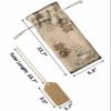 10 Pcs Premium Wine Bottle Gift Bags with Drawstring Cartoon Coffee and Coffee Beans Close-Up Keep Warm and Drink Coffee Reusable Wine Gift Bag for Christmas, Wedding,Holiday Party, Housewarming view 3