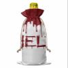 10 Pcs Premium Wine Bottle Gift Bags with Drawstring Halloween Theme,Blood HELP Reusable Wine Gift Bag for Christmas, Wedding, Birthday,Holiday Party, Housewarming, Home Storage view 2
