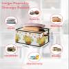 Large Storage Baskets Bins Sunflower Pumpkin Collapsible Storage Box Laundry Organizer for Closet Shelf Nursery Kids Bedroom Fall Maple Leaf Harvest Black White Plaid view 2
