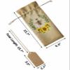 10 Pcs Premium Wine Bottle Gift Bags with Drawstring Sunflower Garland Animal Badge Bee Beehive Reusable Wine Gift Bag for Christmas, Wedding, Birthday,Holiday Party, Housewarming, Home Storage view 3