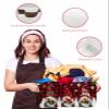 Large Storage Baskets Bins Christmas Gnomes Collapsible Storage Box Laundry Organizer for Closet Shelf Nursery Kids Bedroom Xmas Tree Snowflake Balls Cardinals Red Plaid view 4