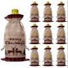 10 Pcs Premium Wine Bottle Gift Bags with Drawstring Xmas Buffalo Check Reindeer Pine Tree Merry Christmas Reusable Wine Gift Bag for Christmas, Wedding,Holiday Party, Housewarming, Home Storage view 1