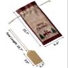 10 Pcs Premium Wine Bottle Gift Bags with Drawstring Xmas Buffalo Check Reindeer Pine Tree Merry Christmas Reusable Wine Gift Bag for Christmas, Wedding,Holiday Party, Housewarming, Home Storage view 3
