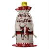 10 Pcs Premium Wine Bottle Gift Bags with Drawstring Xmas Reindeer Snowflake Merry Christmas Reusable Wine Gift Bag for Christmas, Wedding, Birthday,Holiday Party, Housewarming, Home Storage view 2