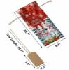 10 Pcs Premium Wine Bottle Gift Bags with Drawstring Xmas Cute Snowman with Christmas Tree and Gifts Reusable Wine Gift Bag for Christmas, Wedding, Birthday,Holiday Party, Housewarming, Home Storage view 3