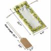 10 Pcs Premium Wine Bottle Gift Bags with Drawstring Fruits Lemon Green Leaves Plant Yellow White Buffalo Check Plaid Reusable Wine Gift Bag for Christmas, Wedding,Holiday Party, Housewarming view 3