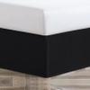 Black Box Pleat Bed Skirt King XL Cotton 600 Thread Count 14" Drop Premium Finish 78"X 84" Bed Skirt, Luxury Hotel Quality, Wrinkle Free, Decorative Split Corner Bed Ruffle (Black) view 1