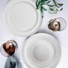 afcevnlb 12-Piece Plastic Dinnerware Set Plates and Bowls Sets Service for 4 Matte White Melamine Plates Unbreakable Plastic Outdoor Camping Dishes Decor Dishwasher Safe view 4