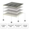Wedge Headboard Backrest Reading Pillow Large Bolster Day Bed Pillow Lumbar Bedside Cushion Removable Headboard Cover for Bunk Bed Bench Dorm Full Size,A,with headboard 78.7"/200cm view 2