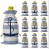 10 Pcs Premium Wine Bottle Gift Bags with Drawstring Nautical Anchor Coastal Rustic Blue Striped Reusable Wine Gift Bag for Christmas, Wedding, Birthday,Holiday Party, Housewarming, Home Storage view 1