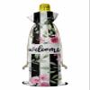 10 Pcs Premium Wine Bottle Gift Bags with Drawstring Spring Pink Floral Black Stripes Festive Wedding Welcome Reusable Wine Gift Bag for Christmas, Wedding,Holiday Party, Housewarming, Home Storage view 2