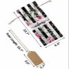 10 Pcs Premium Wine Bottle Gift Bags with Drawstring Spring Pink Floral Black Stripes Festive Wedding Welcome Reusable Wine Gift Bag for Christmas, Wedding,Holiday Party, Housewarming, Home Storage view 3