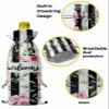 10 Pcs Premium Wine Bottle Gift Bags with Drawstring Spring Pink Floral Black Stripes Festive Wedding Welcome Reusable Wine Gift Bag for Christmas, Wedding,Holiday Party, Housewarming, Home Storage view 4