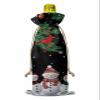 10 Pcs Premium Wine Bottle Gift Bags with Drawstring Merry Christmas Snowman Winter Holiday Xmas Tree Robin Reusable Wine Gift Bag for Christmas, Wedding,Holiday Party, Housewarming, Home Storage view 2
