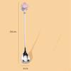 Bulk Spoons Set Elegant Blossom Relief Decor Stainless Steel Spoon Home Dessert Spoon Drift Spoon Long Handle Spoon Spoons for Eating (Quantity : 6) view 2