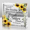 Spiareal Friends Gifts for Women Friendship Graduation Plaque Best Flower Sister Birthday Bestie Thank You Gift for Teacher Mom Female Acrylic Friendship(Elegant Style) view 1