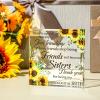 Spiareal Friends Gifts for Women Friendship Graduation Plaque Best Flower Sister Birthday Bestie Thank You Gift for Teacher Mom Female Acrylic Friendship(Elegant Style) view 4