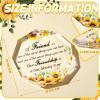 Spiareal Friends Gifts for Women Friendship Graduation Plaque Best Flower Sister Birthday Bestie Thank You Gift for Teacher Mom Female Acrylic Friendship(Nonagon) view 2