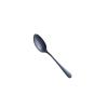 Bulk Spoons Set Pointed Rice Spoon Main Meal Spoon Stainless Steel Dessert Spoon Small Spoon Soup Spoon Mirror Silver Spoons for Eating (Color : Black) view 1