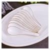 Bulk Spoons Set 10pcs gold-edged long-handled spoon set household ceramic spoon Spoons for Eating (Color : 2) view 1