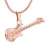SHEIL Stainless Steel Electronic Guitar Cremation Necklace Urns for Ashes Memorial Keepsake Jewelry for Women Men view 1