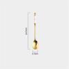 Bulk Spoons Set Dessert Coffee Scoop 304 Stainless Steel Golden Home Ice Cream Cute Delicate Ceramic Stirring Spoon Spoons for Eating (Color : F) view 2