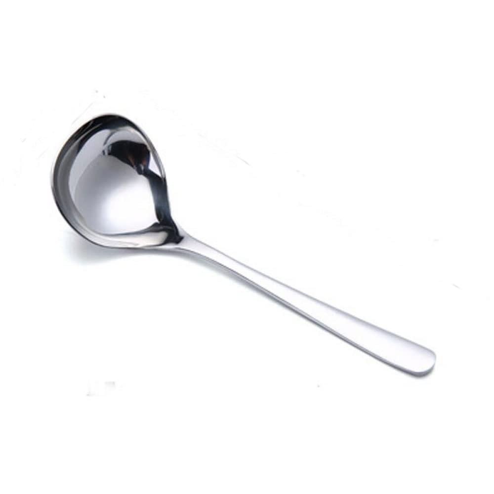 Bulk Spoons Set Soup Spoon Deepen Thickened Large Capacity Tablespoon Kitchen Cooking Tool Tableware For Sauce Broth Gravy Spoons for Eating (Quantity : 6)