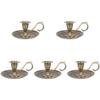 5pcs Style Vintage Essential Plates Holders European Halloween, Metal Holder Chamberstick Simple Holder, : Housewarming Candelabrum Christmas Light Farmhouse, Dining view 1