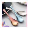 Bulk Spoons Set Home Titanium Spoon Children's Dinner Spoon Creative Tableware Soup Spoon Large Small Spoon Spoons for Eating (Color : Silver, Size : Large) view 4