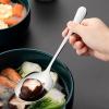 Bulk Spoons Set Household Stainless Steel Rice Spoon Rice Spoon Soup Spoon Colander Male Spoon Rice Spoon Spoons for Eating (Color : B) view 3