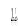 Bulk Spoons Set Stainless Steel Spoon Household Square Head Spoon Long Handle Flat Bottom Small Spoon Spoons for Eating (Size : Medium) view 1