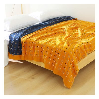 Blanket Queen Size Chunky Knit Blanket Throw Sofa Cover Toweling Coverlet Travel Large Throw Blanket Travel Pillows (Color : Yellow, Size : 200X230cm)