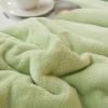 Bannr Blanket Queen Size Thick Winter Bed Blankets Wool Blanket for Living Room Warm Travel Pillows (Color : Green, Size : 1pcs 180x200cm) view 2