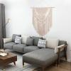 Bannr Blanket Queen Size Tapestry with Tassel Cotton for Living Room Bedroom Home Decoration Travel Pillows (Size : 115X100CM) view 3
