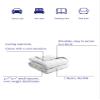 BB BLINBLIN Cooling Weighted Blanket Heavy Blanket,Premium Soft and Comfortable Material and Glass Beads (Light Grey, 80''x87'' 25lbs), Two Persons(110~190lb) Sharing Use on Queen/King Bed view 3