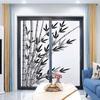 Grey Charcoal Privacy Window Film Frosted Window Stickers Bamboo Tree Clear Simple Background Removable Static Cling Window Film Stickers Bamboo 35.4Wx78.7L-inch x2 Pcs view 3