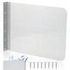 Amylove 17 x 12 Inch Stainless Steel Splash Guard Stainless Steel Wall Mount Guard with Screws Screws for Bathroom Sink Side Sink Splash Prep Sinks Protector for Commercial Kitchen Restaurant view 1
